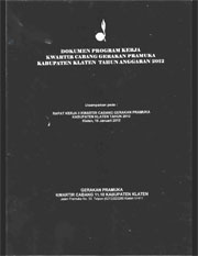 Download Progja Dokumen Program Kerja Kwarcab Klaten 2012